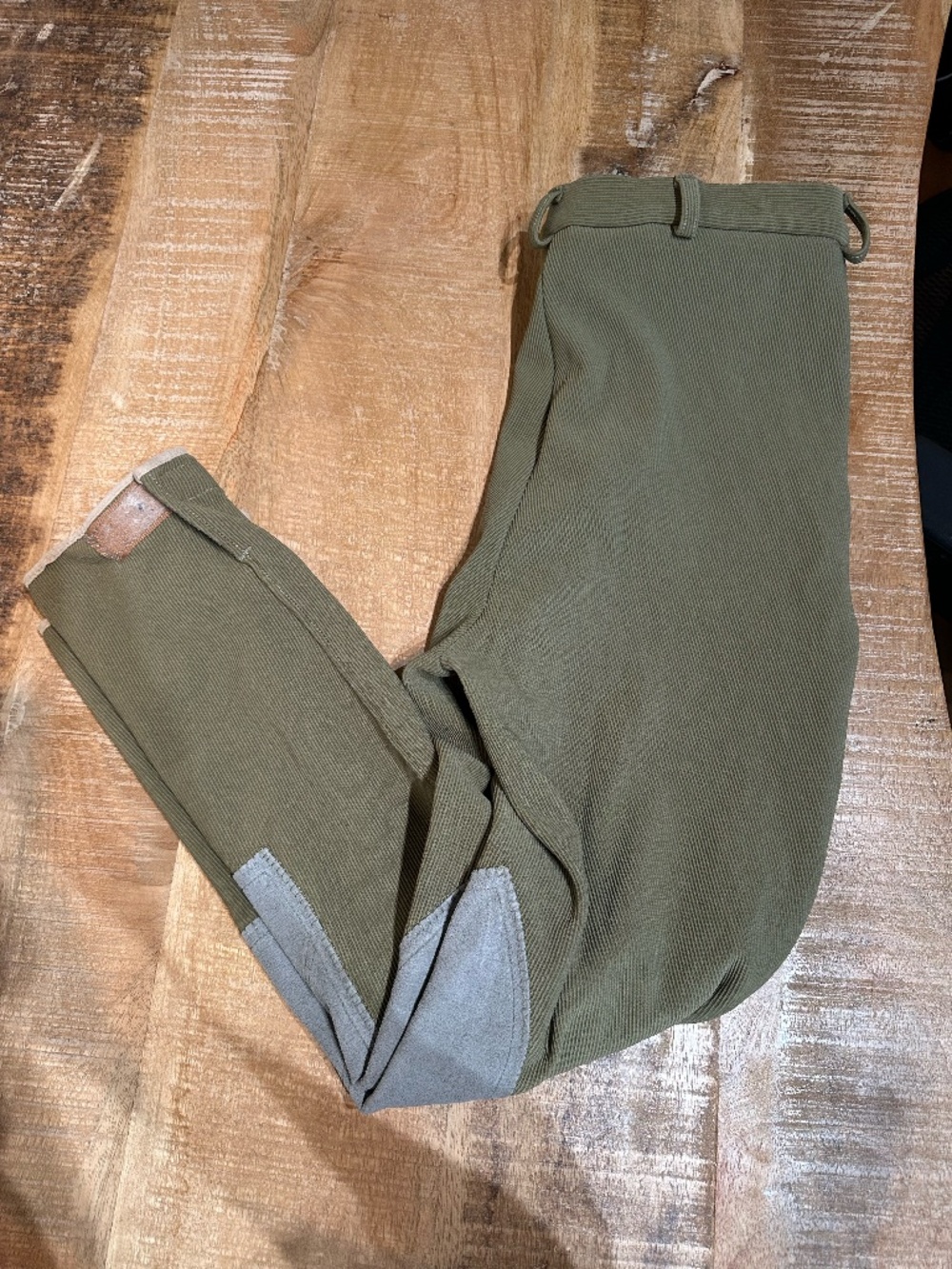 Tuff Rider Tan Ribbed Breech - Size 32